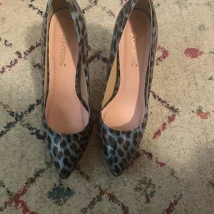 Shoe Dazzle Shoes - Blue leopard pumps Shoe Dazzle Shoes - Blue leopard pumps